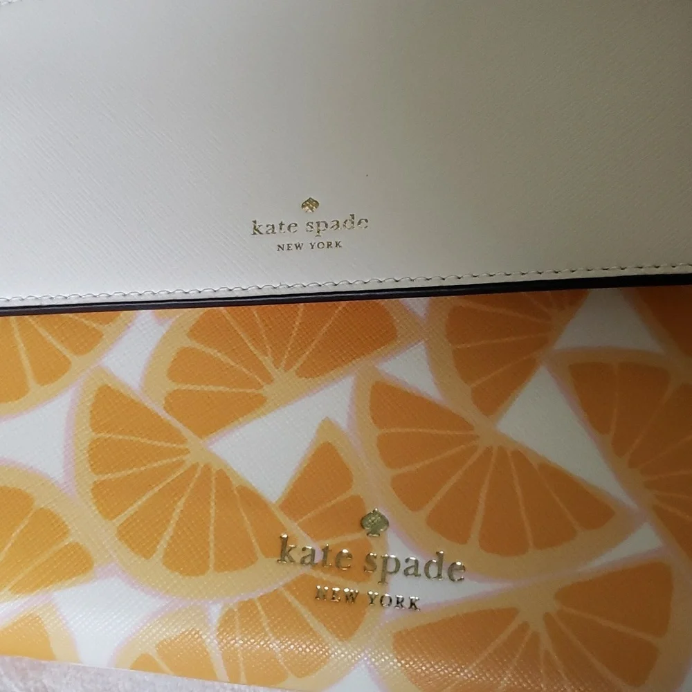Kate Spade Sadie Orange Slice Printed Mini‎ Crossbody Bag.